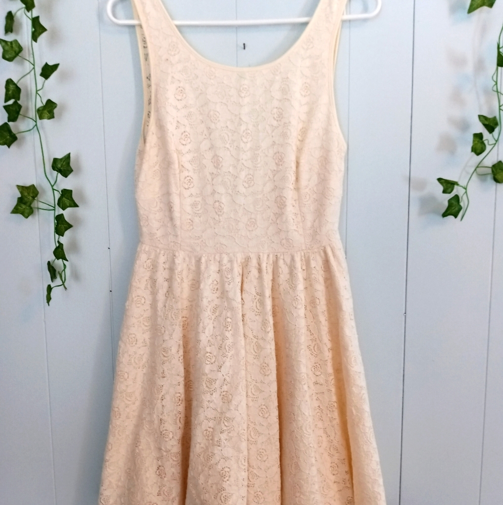Pins & Needles Lace Backless Fit & Flare Dress